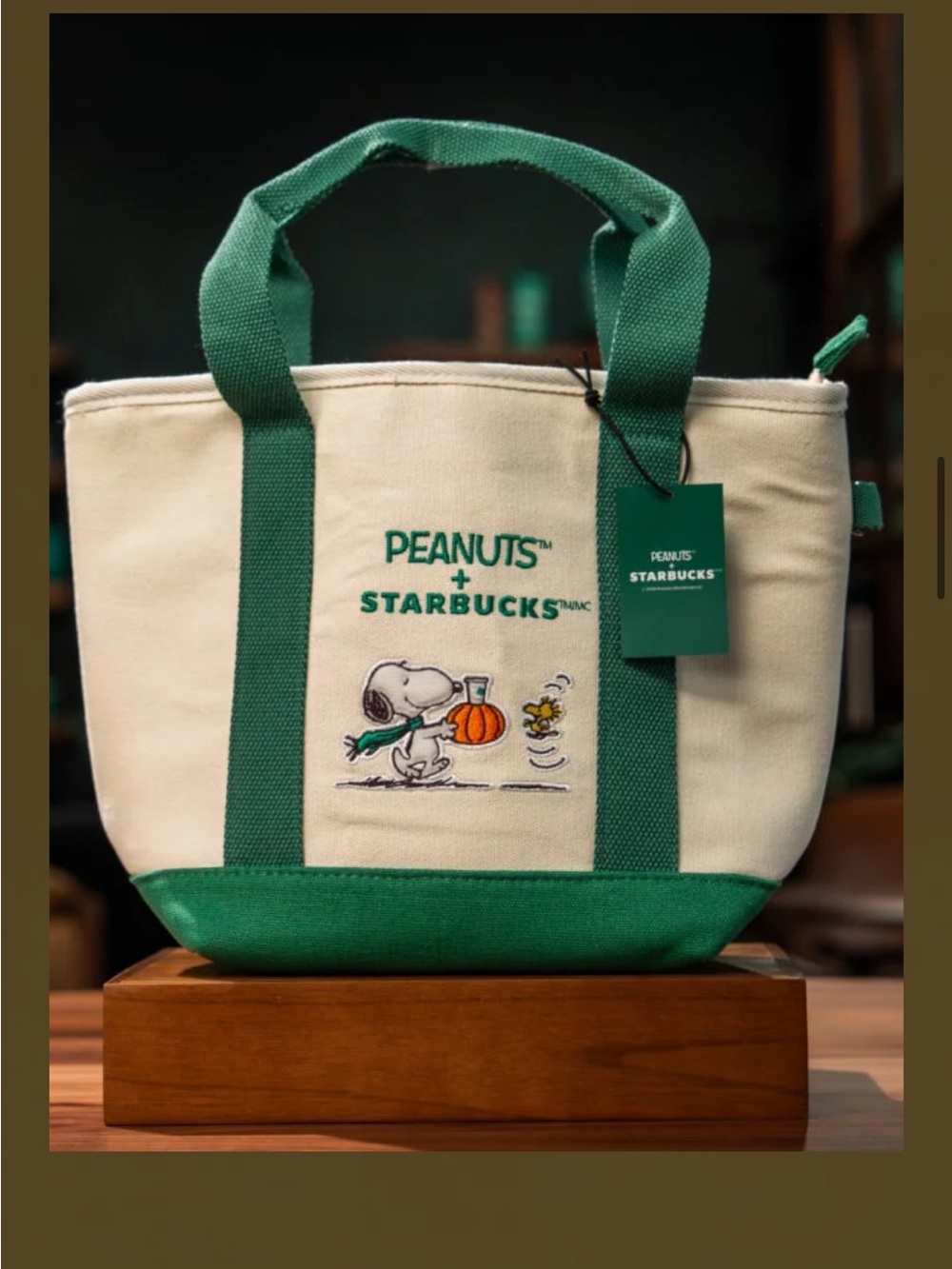 Starbucks Peanuts Mini Tote Bag